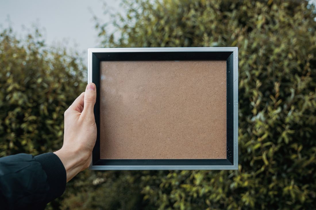 A blank frame representing the end of creativity